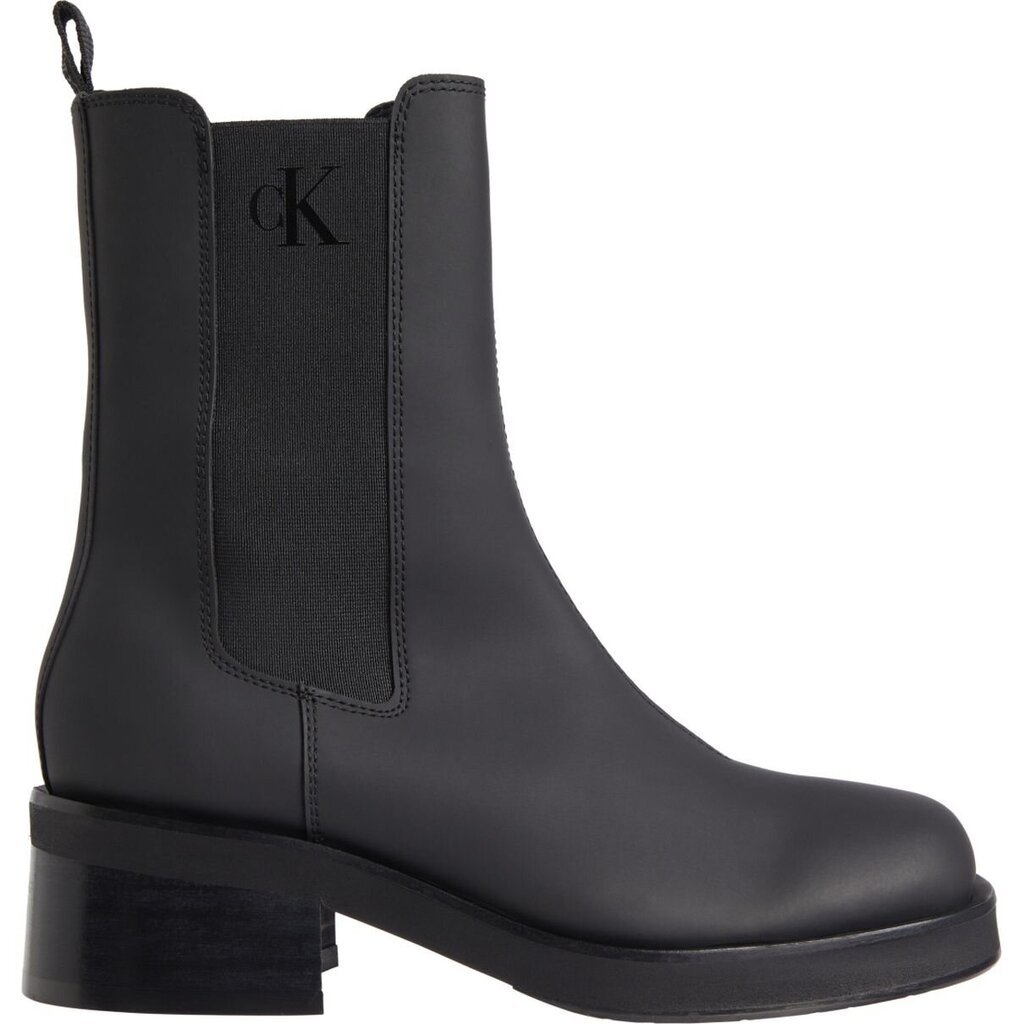 Calvin Klein Jeans auliniai batai moterims Biker boot Chelsea, juodi kaina ir informacija | Aulinukai, ilgaauliai batai moterims | pigu.lt