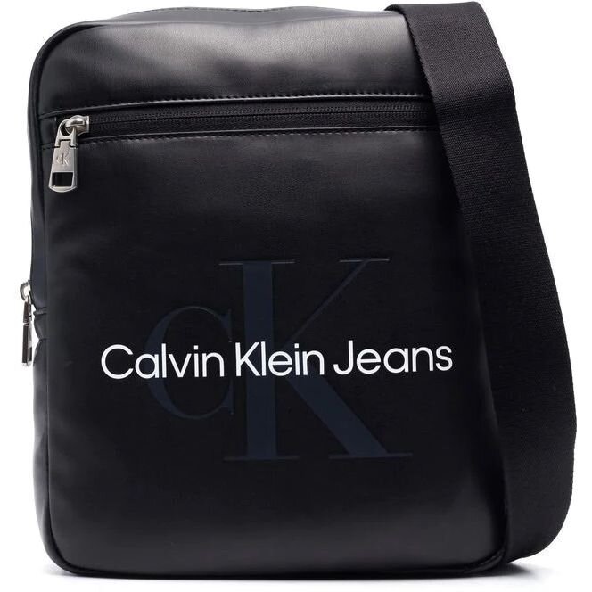 CALVIN KLEIN JEANS vyriška juoda rankinė per petį Monogram soft reporter цена и информация | Vyriškos rankinės | pigu.lt