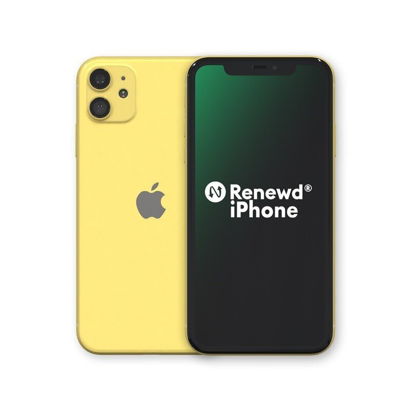 Renewd® Apple iPhone 11 128GB RND-P143128 Yellow kaina ir informacija | Mobilieji telefonai | pigu.lt