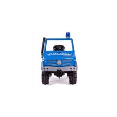 Pedalais minamas visureigis Rolly Toys Unimog Merc-Benz Police, mėlynas kaina ir informacija | Žaislai berniukams | pigu.lt