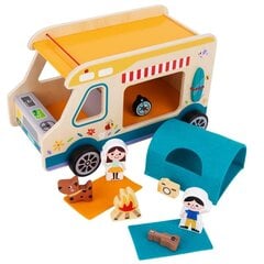Medinis kemperis Tooky Toy Camping kaina ir informacija | Žaislai kūdikiams | pigu.lt