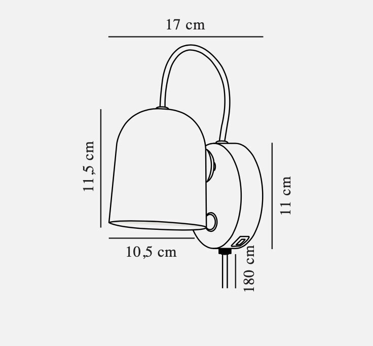 Nordlux sieninis šviestuvas Angle 2120601010 цена и информация | Sieniniai šviestuvai | pigu.lt