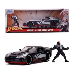 Žaislinis automobilis Venom 2008 Dodge Viper figūrėlė Jada, juodas kaina ir informacija | Žaislai berniukams | pigu.lt