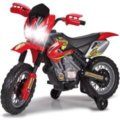 Vienvietis akumuliatorinis motociklas vaikams Feber 6V Cross, raudonas цена и информация | Электромобили для детей | pigu.lt