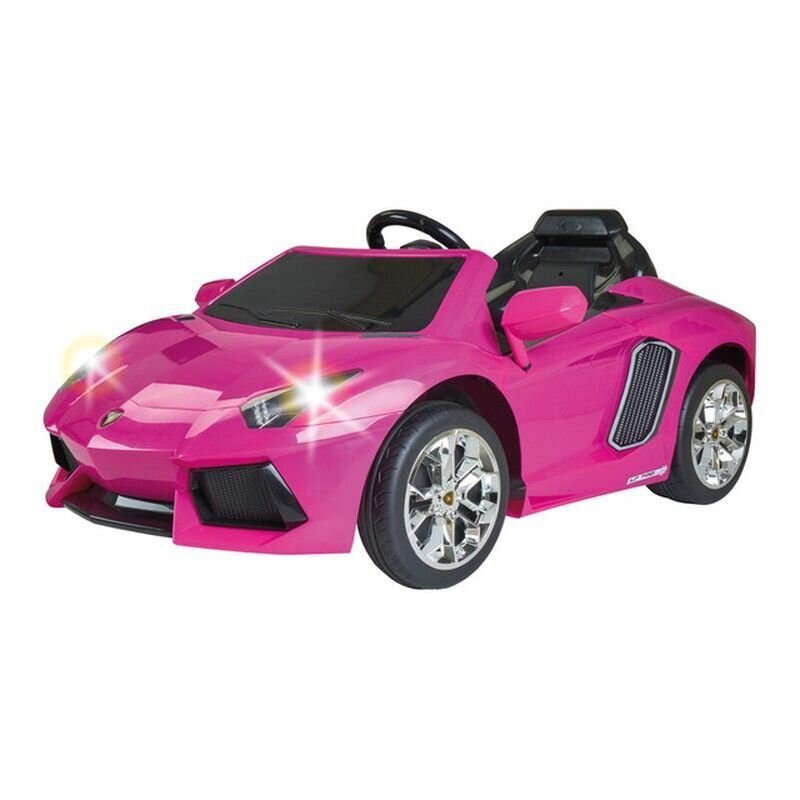 Vaikiškas elektrinis automobilis Feber Lamborghini Aventador 6V, rožinis kaina ir informacija | Elektromobiliai vaikams | pigu.lt