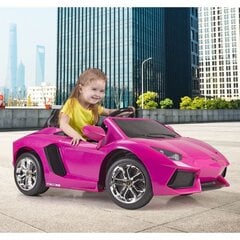Vaikiškas elektrinis automobilis Feber Lamborghini Aventador 6V, rožinis цена и информация | Электромобили для детей | pigu.lt