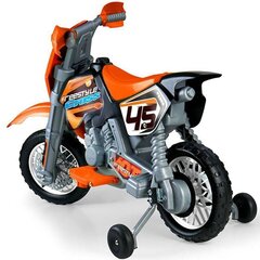 Akumuliatorinis vaikiškas motociklas Cross, oranžinis цена и информация | Электромобили для детей | pigu.lt