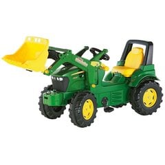 Pedalinis traktorius Rolly Toys John Deere su kaušu цена и информация | Игрушки для мальчиков | pigu.lt
