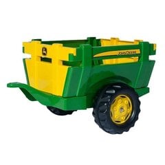 Pedalinis traktorius vaikams Rolly Toys John Deere su priekaba цена и информация | Игрушки для мальчиков | pigu.lt