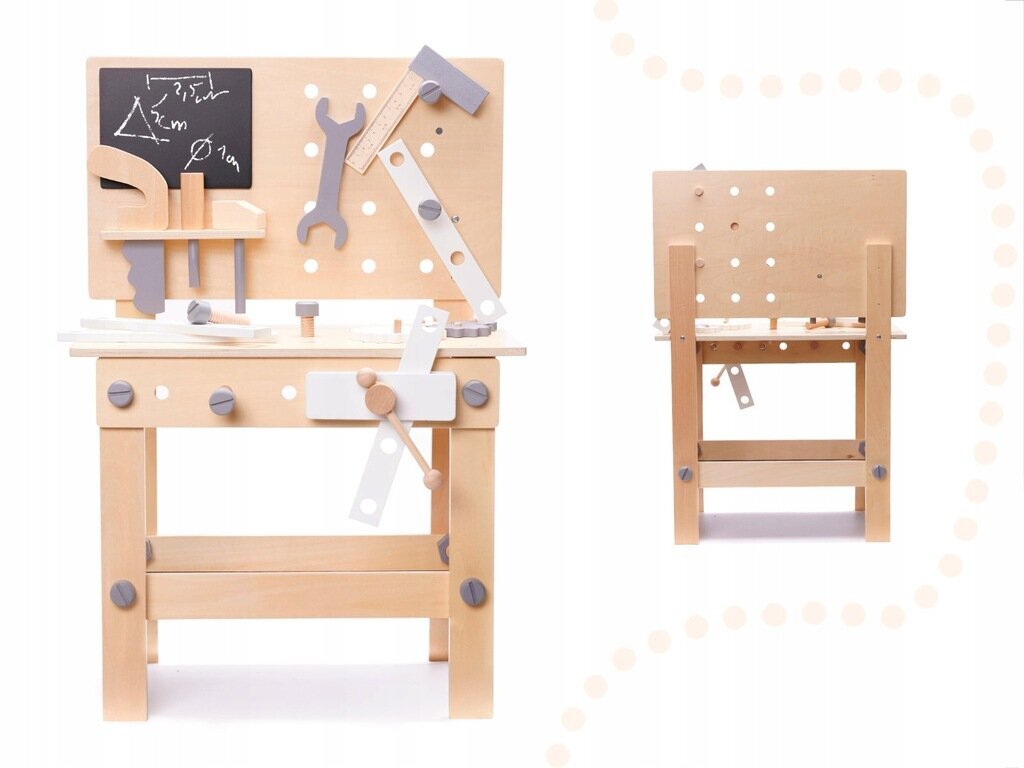 Medinis dirbtuvių stalas su įrankiais vaikams KX6281 kaina ir informacija | Žaislai berniukams | pigu.lt