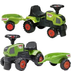 Pedalinis traktorius Falk Baby Claas Axos 310 su priekaba, žalias kaina ir informacija | Žaislai berniukams | pigu.lt