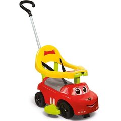 Paspiriamas vaikiškas automobilis-stumdukas su rankena Smoby, raudonas kaina ir informacija | Žaislai kūdikiams | pigu.lt