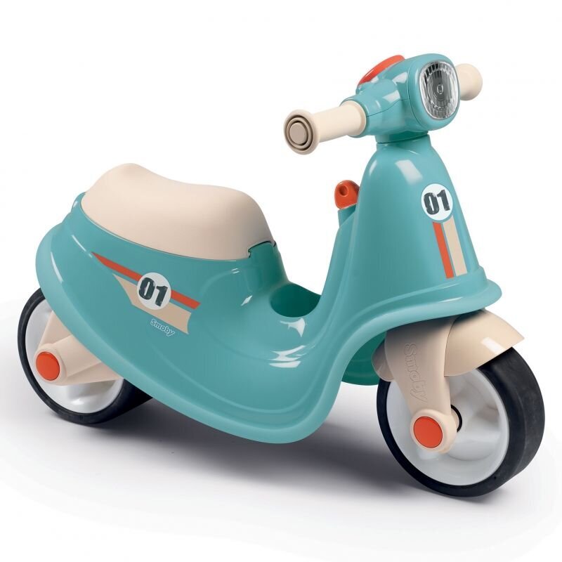 Paspiriamas vaikiškas motoroleris Smoby Retro Scooter Rider kaina ir informacija | Žaislai kūdikiams | pigu.lt