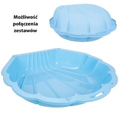 Smėlio dėžė Woopie Pool Shell Blue 3in1, mėlyna kaina ir informacija | Smėlio dėžės, smėlis | pigu.lt