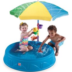 Vaikiškas baseinas su skėčiu 2in1 Step2, mėlynas, 93x93x20cm, 2m+ цена и информация | Игрушки для песка, воды, пляжа | pigu.lt