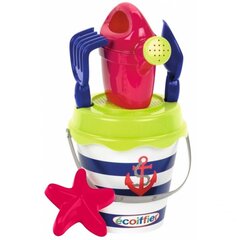 Smėlio žaislų rinkinys Ecoiffier kibirėlyje, 5 el. kaina ir informacija | Vandens, smėlio ir paplūdimio žaislai | pigu.lt