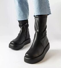 Aulinukai moterims Gemre GRM247572677, juodi kaina ir informacija | Aulinukai, ilgaauliai batai moterims | pigu.lt