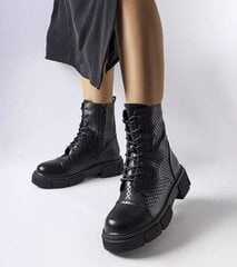Aulinukai moterims Gemre GRM250452683, juodi kaina ir informacija | Aulinukai, ilgaauliai batai moterims | pigu.lt