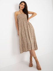 Suknelė moterims Factory Price, smėlio spalvos kaina ir informacija | Suknelės | pigu.lt