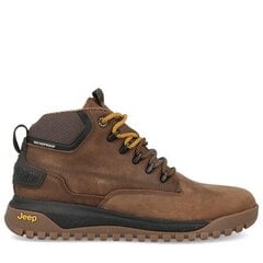 Ботинки JEEP мужские CANYON MID WP FUR, темно-коричневые цена и информация | Мужские кроссовки | pigu.lt