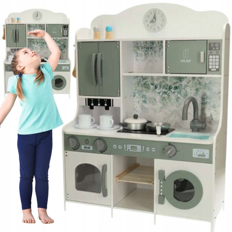 Medinė virtuvėlė su priedais Lulilo XXL kaina ir informacija | Žaislai mergaitėms | pigu.lt