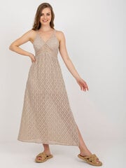 Suknelė moterims Och Bella, smėlio spalvos kaina ir informacija | Suknelės | pigu.lt
