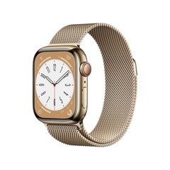 Prekė su pažeidimu. Apple Watch Series 8 41mm Gold Stainless Steel/Gold Milanese Loop kaina ir informacija | Prekės su pažeidimu | pigu.lt