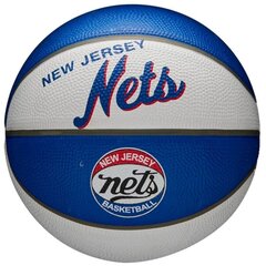 Krepšinio kamuolys Wilson NBA Team Retro Brooklyn Nets mini, 3 dydis kaina ir informacija | Krepšinio kamuoliai | pigu.lt