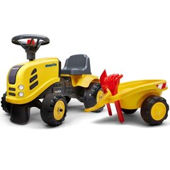 Paspiriamas vaikiškas traktorius Falk Baby Komatsu su priekaba ir priedais kaina ir informacija | Žaislai kūdikiams | pigu.lt