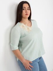 Блузка LK-BZ-509314.83 БЕЛЫЙ/ЗЕЛЕНЫЙ factory-LK-BZ-509314.83-white-green-L/XL цена и информация | Женские блузки, рубашки | pigu.lt