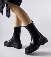 Aulinukai batai moterims Gemre GRM25181.2681, juodi цена и информация | Женские ботинки | pigu.lt