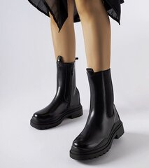 Aulinukai batai moterims Gemre GRM25181.2681, juodi цена и информация | Женские ботинки | pigu.lt