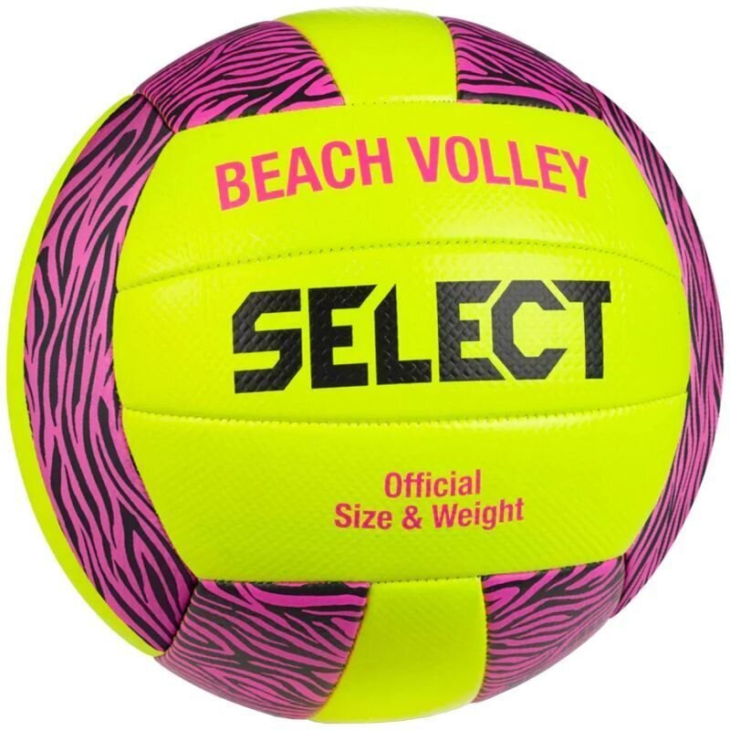 Paplūdimio tinklinio kamuolys Select Beach Volley v23, 5 dydis, geltonas kaina ir informacija | Tinklinio kamuoliai | pigu.lt