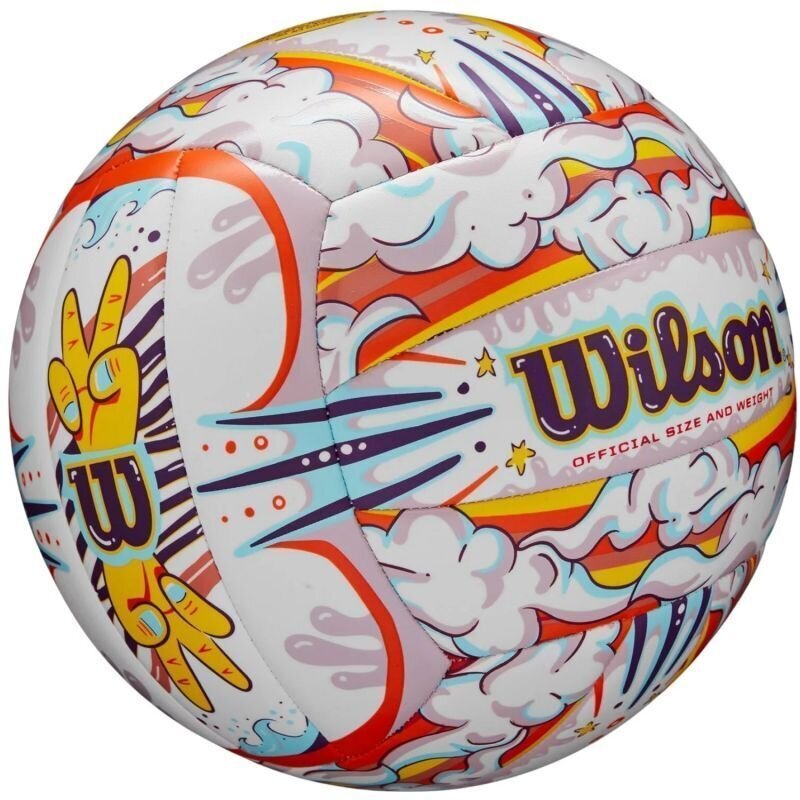 Tinklinio kamuolys Wilson Graffiti Peace Ball, 5 dydis, įvairių spalvų цена и информация | Tinklinio kamuoliai | pigu.lt