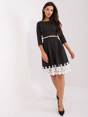 Женское черно-розовое платье больших размеров цена и информация | Платья | pigu.lt
