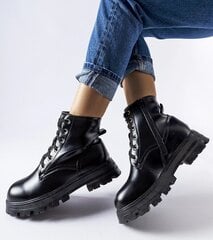 Aulinukai moterims Gemre GRM253532681, juodi kaina ir informacija | Aulinukai, ilgaauliai batai moterims | pigu.lt