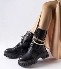 Aulinukai moterims Gemre GRM253512681, juodi цена и информация | Женские ботинки | pigu.lt