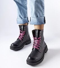Žygio batai moterims Oberto GRM25292.2681, juodi цена и информация | Женские сапоги | pigu.lt