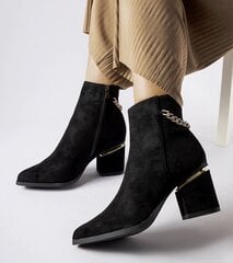 Aulinukai moterims Gemre GRM253592681, juodi kaina ir informacija | Aulinukai, ilgaauliai batai moterims | pigu.lt
