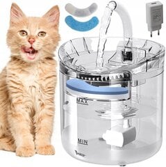 Automatinis vandens fontanas katėms ir šunims, 2l kaina ir informacija | Dubenėliai, dėžės maistui | pigu.lt