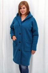 Paltas moterims Karko LKK1849054791, mėlynas kaina ir informacija | Paltai moterims | pigu.lt
