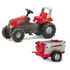 Pedalinis traktoriukas Rolly Toys su priekaba kaina ir informacija | Žaislai berniukams | pigu.lt