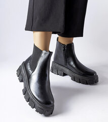 Aulinukai moterims Gemre GRM253682681, juodi kaina ir informacija | Aulinukai, ilgaauliai batai moterims | pigu.lt