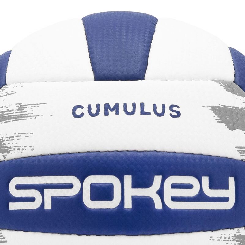 Tinklinio kamuolys Spokey Cumulus Pro, 5 dydis, baltas/mėlynas kaina ir informacija | Tinklinio kamuoliai | pigu.lt