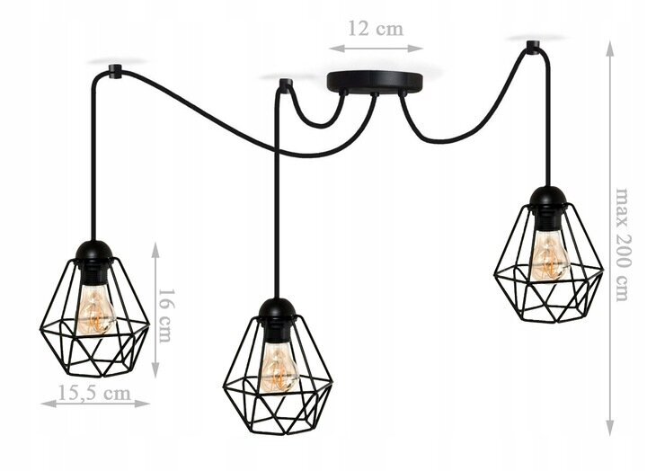 LM-Lighting pakabinamas šviestuvas Diamond цена и информация | Pakabinami šviestuvai | pigu.lt