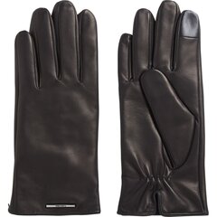 CALVIN KLEIN vyriškos juodos pirštinės Modern bar gloves kaina ir informacija | Vyriški šalikai, kepurės, pirštinės | pigu.lt