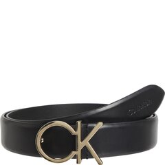 CALVIN KLEIN moteriškas juodas diržas Re-lo logo belt 30mm цена и информация | Женские ремни | pigu.lt