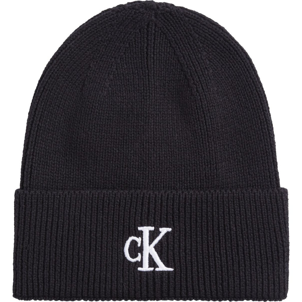 CALVIN KLEIN JEANS moteriška juoda kepurė Archive logo beanie цена и информация | Kepurės moterims | pigu.lt