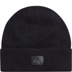 Шапка CALVIN KLEIN Minimal Monogram Beanie Black K60K611257BDS цена и информация | Женские шапки | pigu.lt