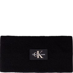 CALVIN KLEIN JEANS moteriška juoda kepurė Monologo headband cap kaina ir informacija | Kepurės moterims | pigu.lt